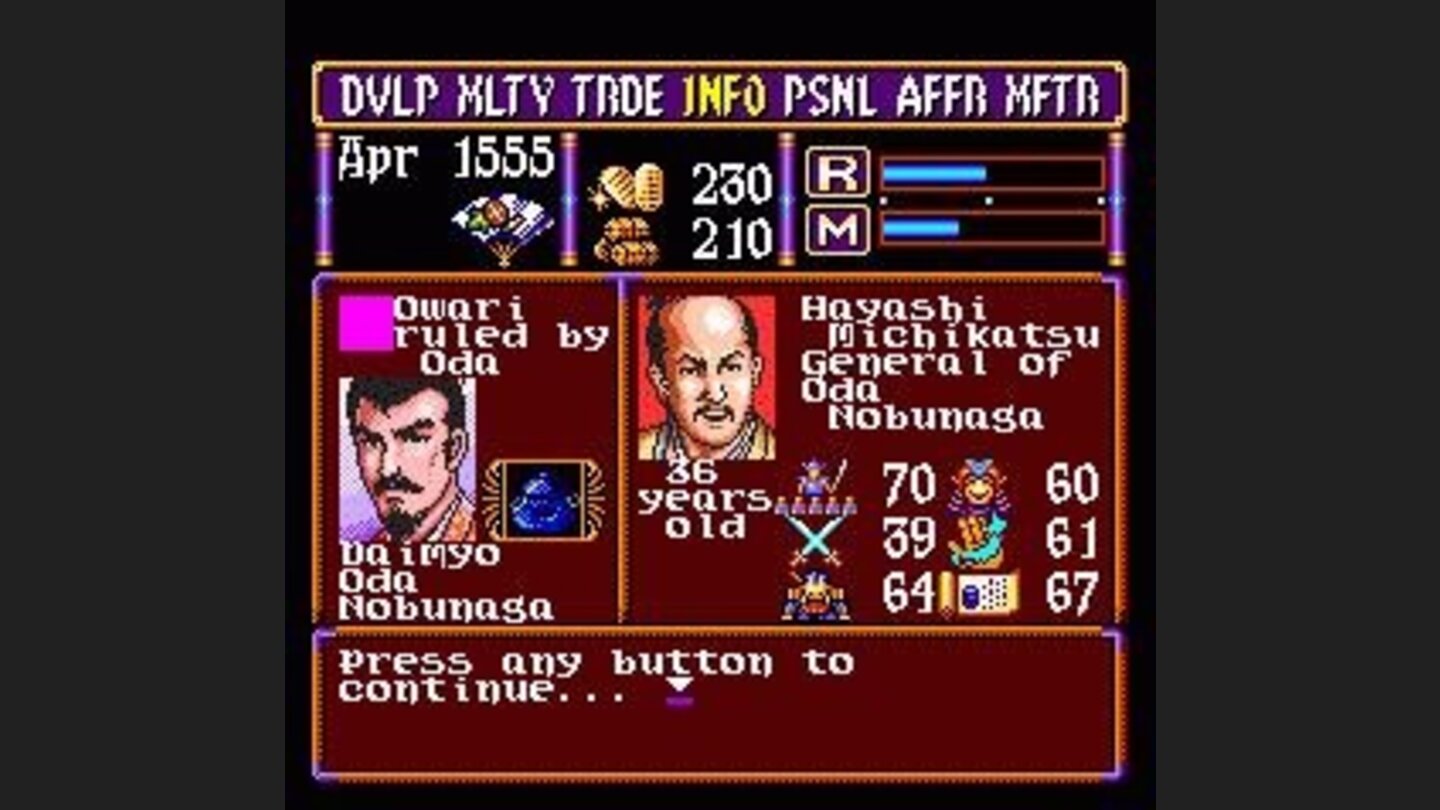 Viewing statistics for a general