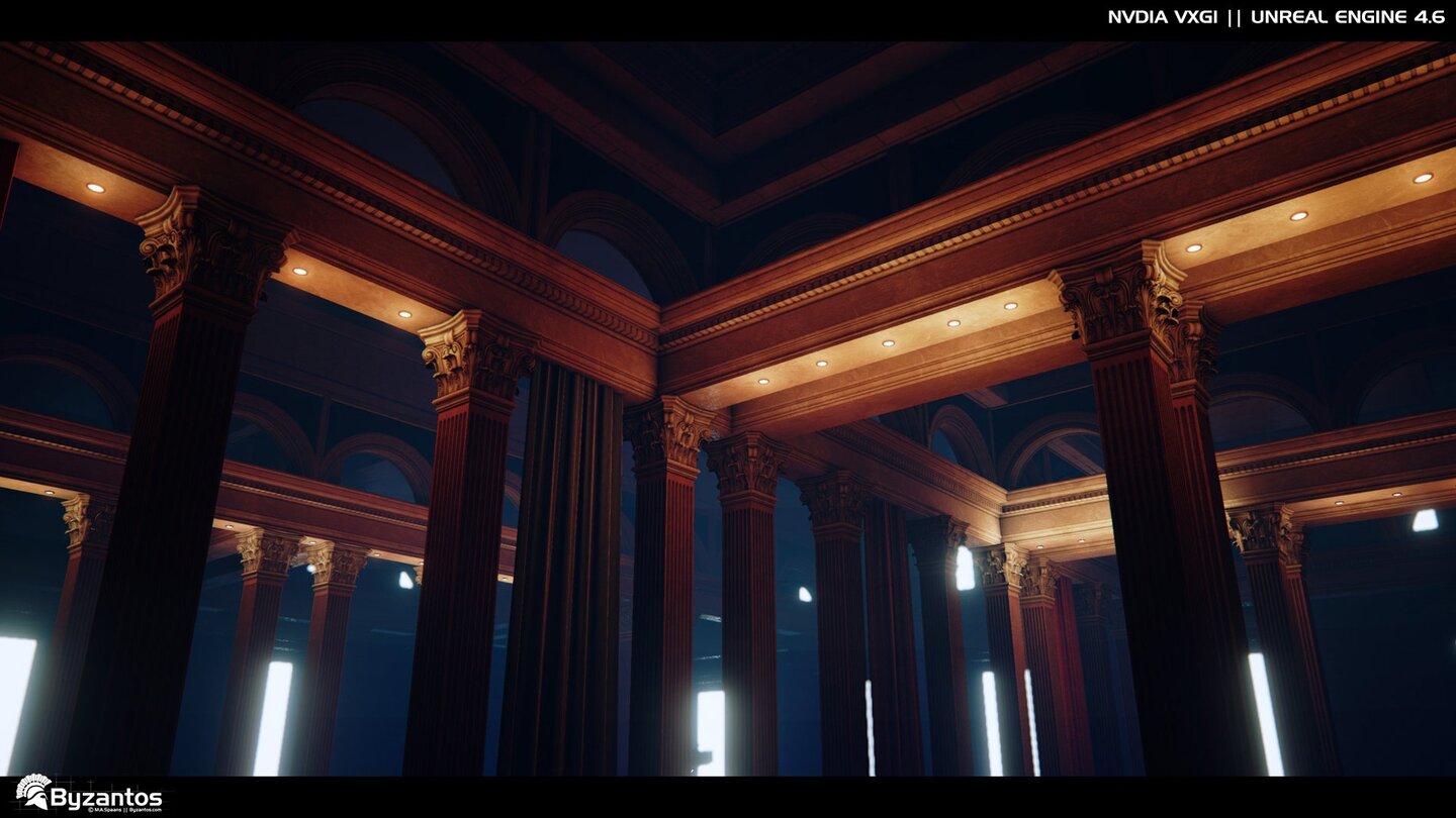 Nvidia VXGIVoxel-Beleuchtungstechnik in der Unreal Engine 4 (Quelle: www.byzantos.com)