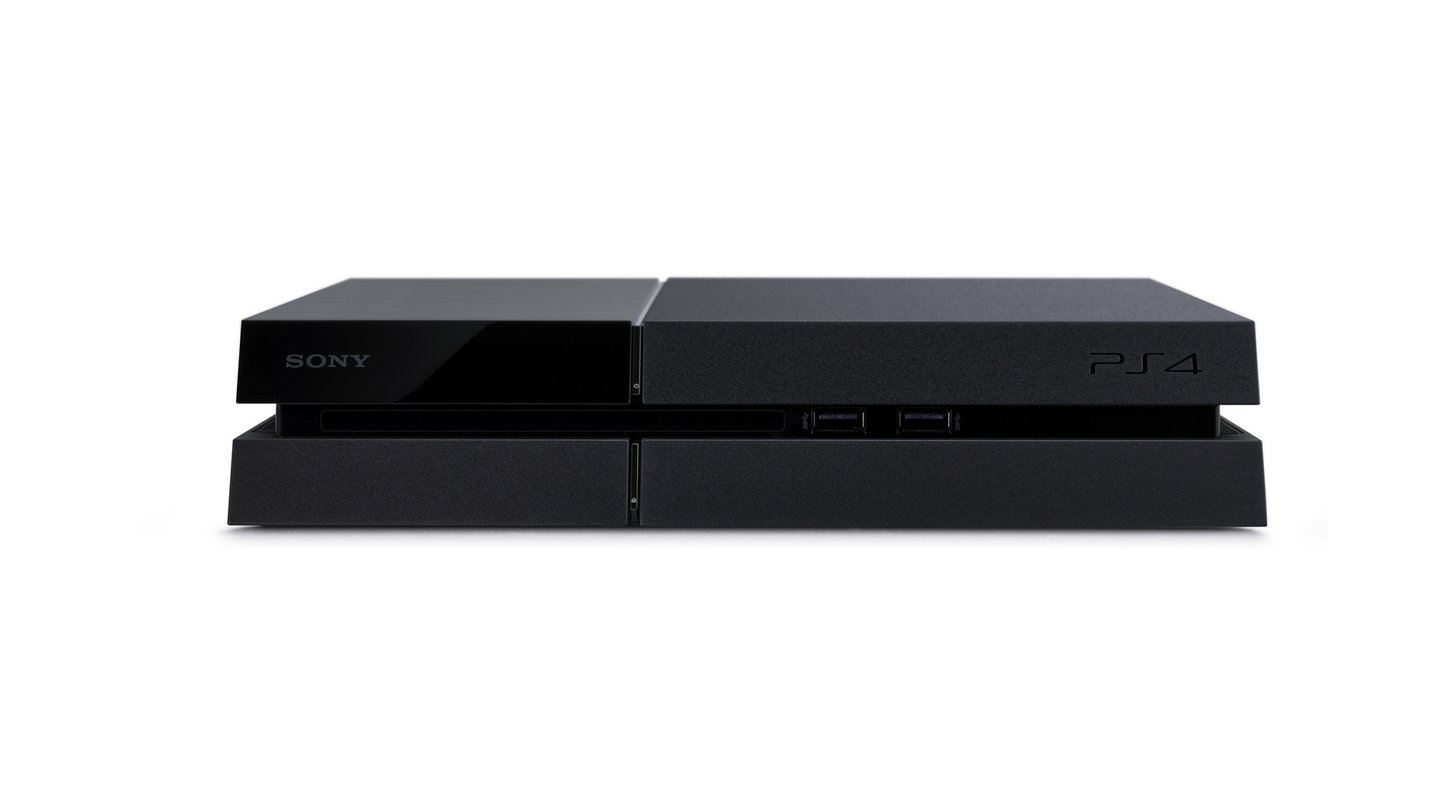 PlayStation 4Das Gewicht liegt bei 2,8 Kilogramm. Sony hat bei der Gestaltung der PS 4 explizit darauf geachtet, es mit einer schmalen Architektur niedrig zu halten.