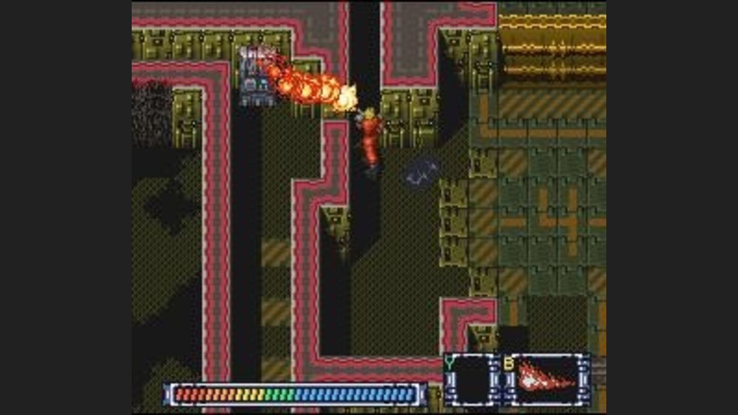 The flames once again become useful to destroy this switch