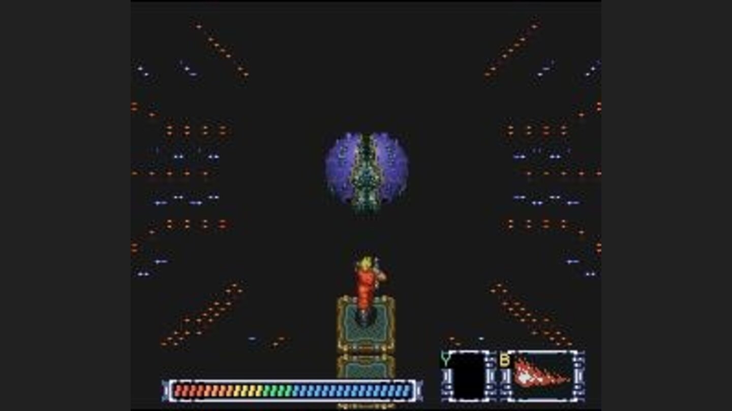 A long-range view of a gigantic boss