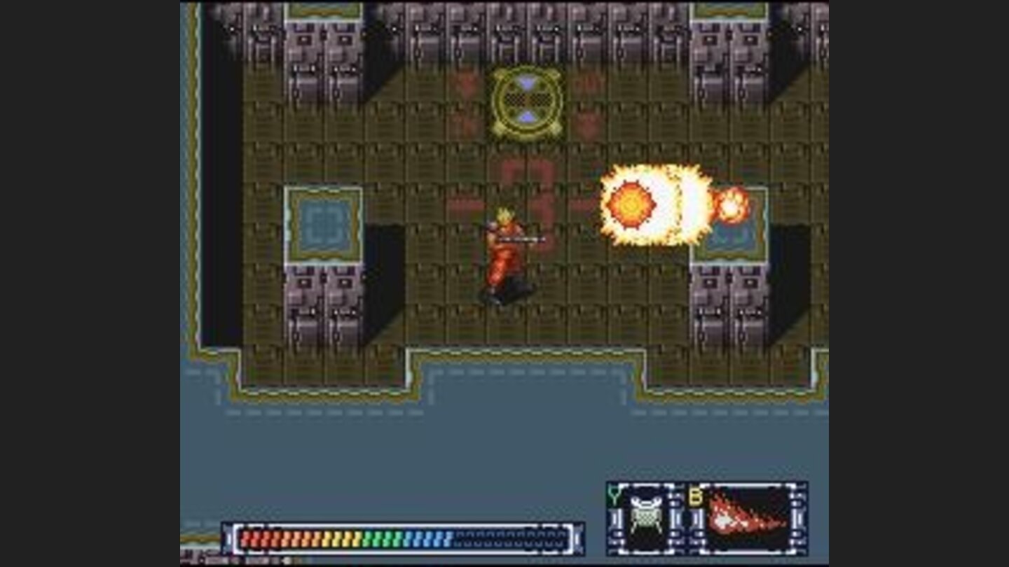 The mine weapon has a strong blast