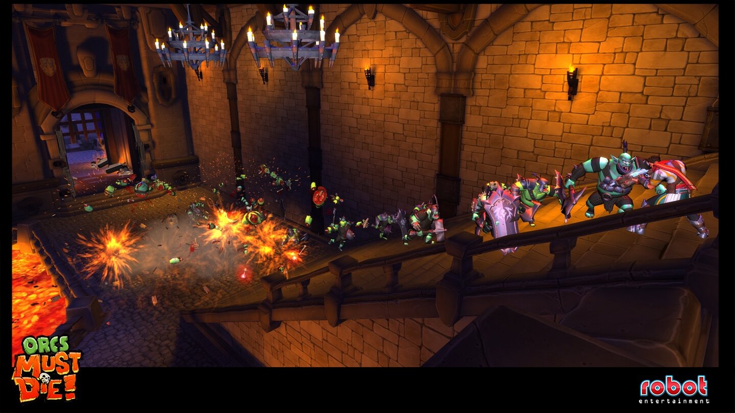 Orcs Must Die!Screenshots zur Falle »Explosions-Fässer« in Orcs Must Die!