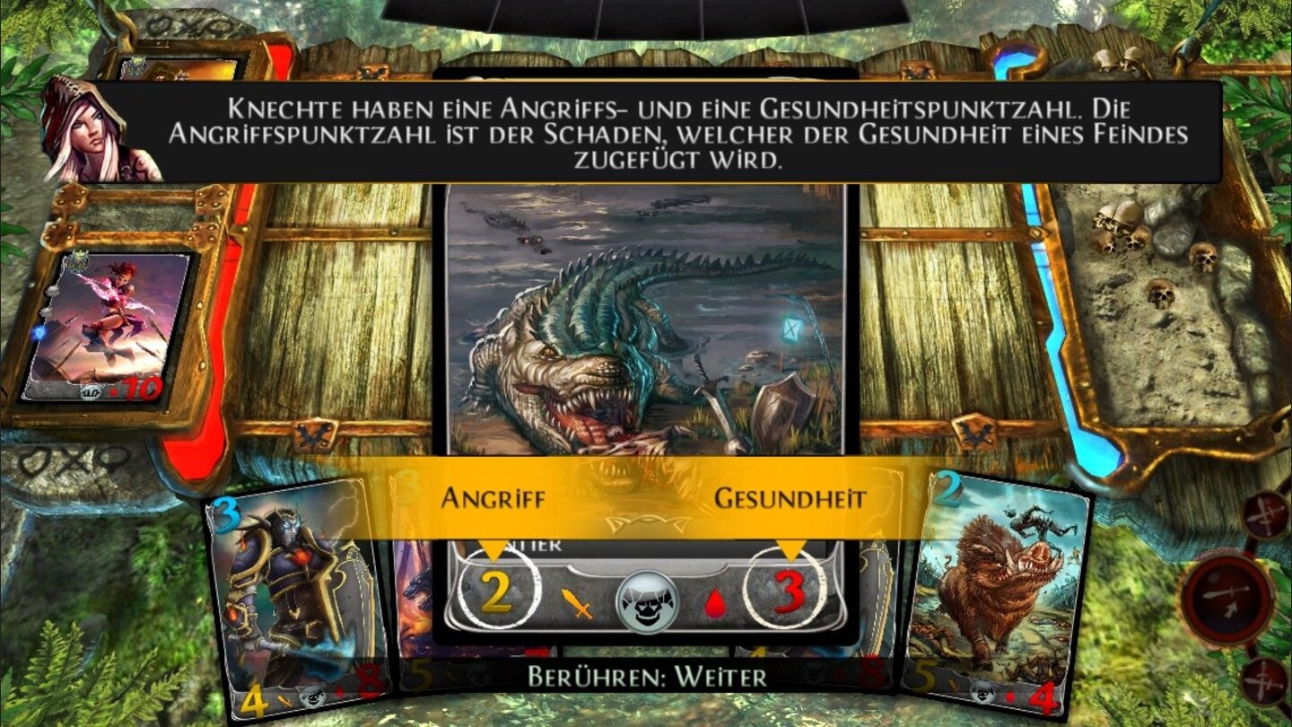 Order + Chaos Duels Das Tutorial zeigt sehr anschaulich wie das Spiel funktioniert.