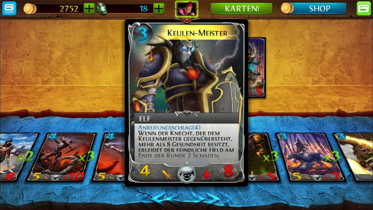 Order + Chaos Duels Wissen ist Macht! Daher sollten die Fähigkeiten der eigenen Karten brav studiert werden.