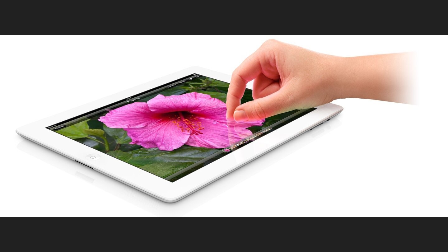 Apple wirbt mit bessserer Farbwiedergabe.