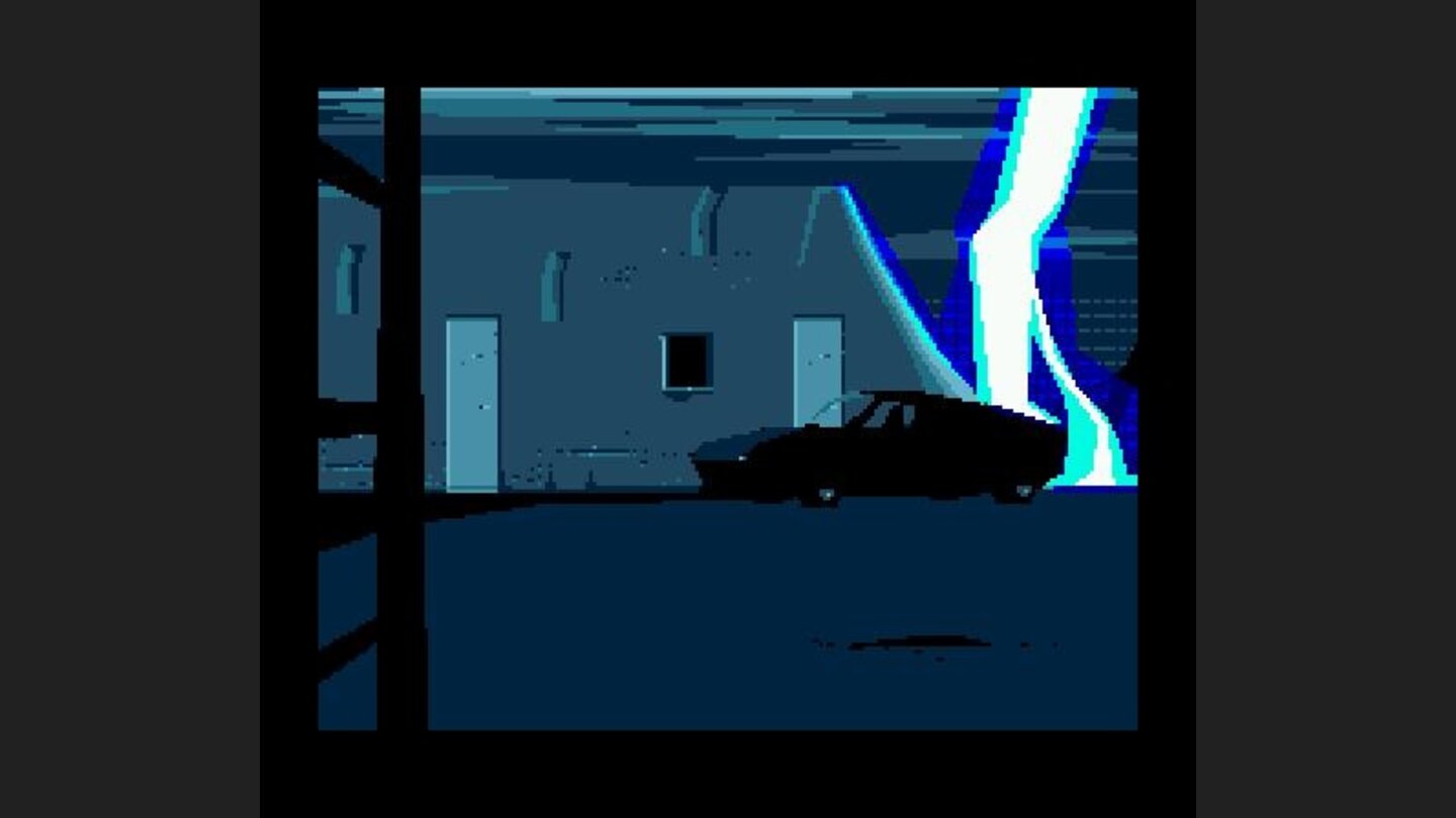 Lightning strikes the laboratory on that fateful night, interfering with the particle accelerator and transporting Lester to... another world.