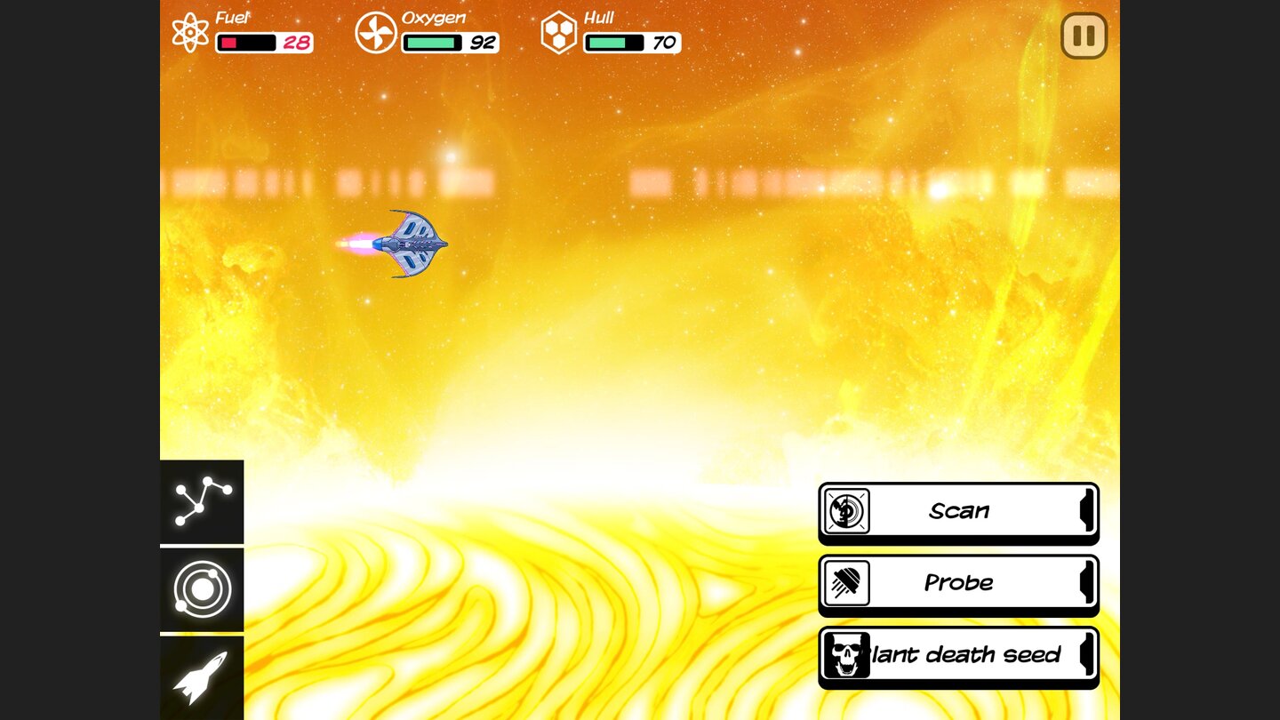 Out ThereZerstörer der Welten: Wenn wir unsere Bombe in die Sonne schleudern, wird alles Leben in diesem Sonnensystem ausgelöscht – Zeit, das Weite zu suchen.