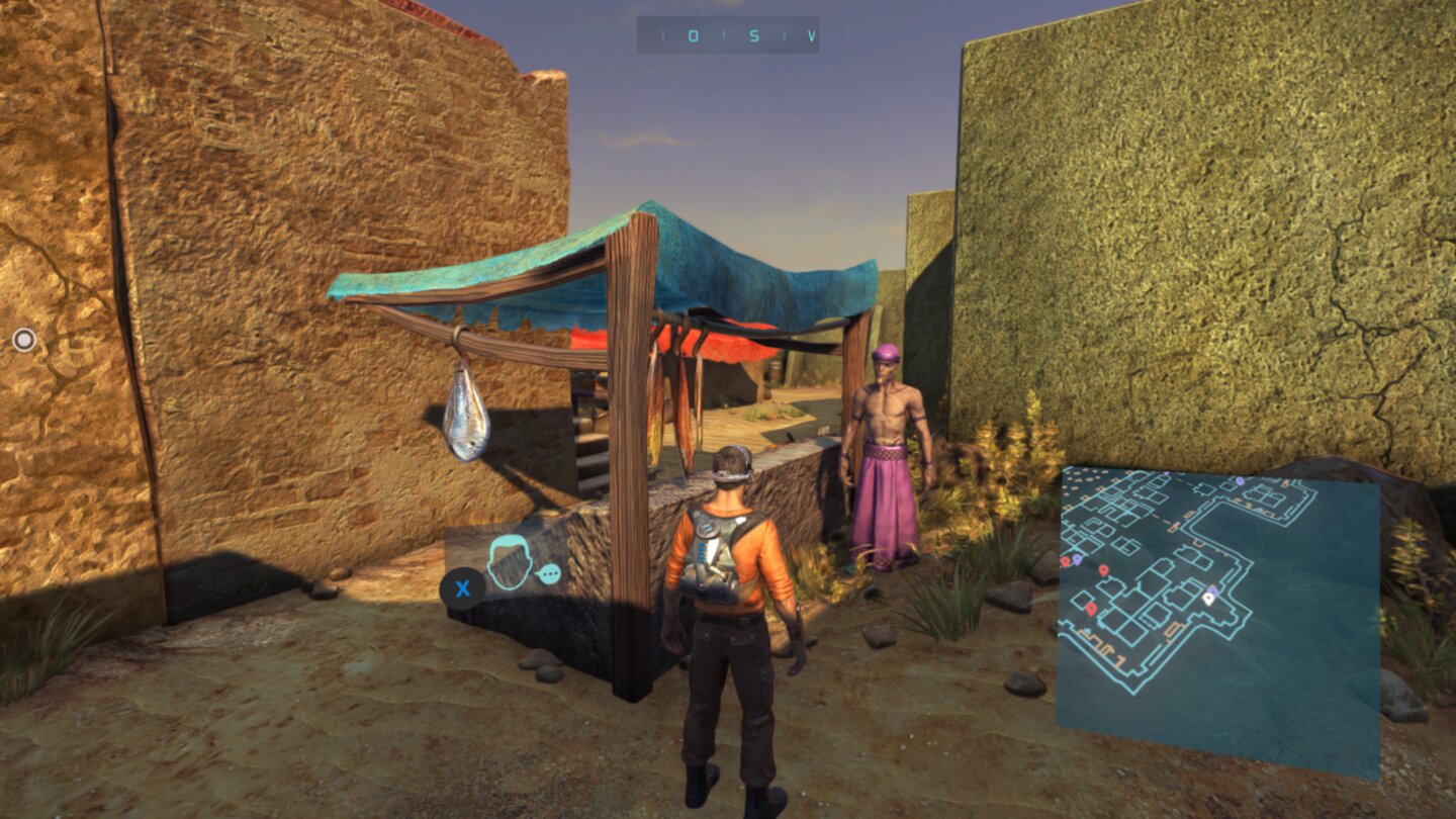 Outcast: Second ContactDer kuriose Humor gefällt uns. Bei diesem Talaner weiß Slade einfach nicht, ob er nun männlich oder weiblich ist und hakt immer wieder (etwas peinlich) nach.