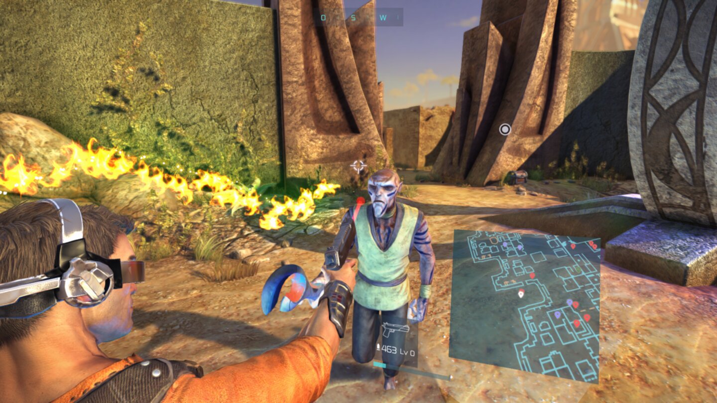 Outcast: Second ContactSchießereien sind keine große Herausforderung, machen durch die holprige Steuerung aber auch nicht so recht Spaß.