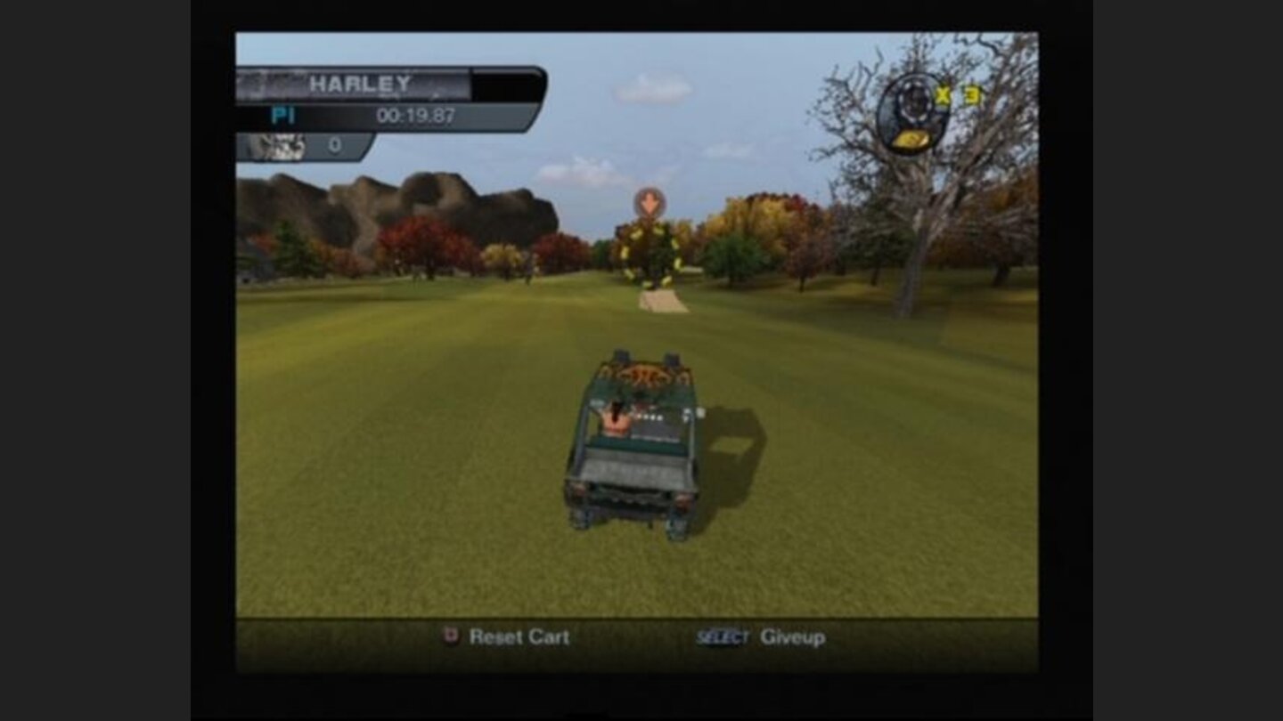 Winning a golf cart racing will earn you the legendary fire ball