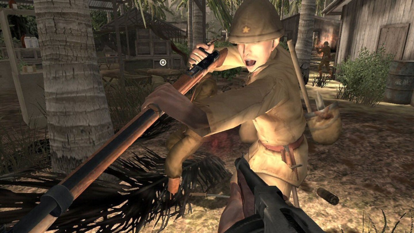 Medal of Honor: Pacific Assault (2004) Wie Rising Sun spielt auch das 2004 für den PC erschienene Pacific Assault in Fernost. Der Marine Thomas Conlin ist auf verschiedenen pazifischen Inseln Teil der Befreiungskämpfe gegen die Japaner. Mit Folterszenen und dem Einsatz von Flammenwerfern und Nahkampfwaffen stieg die Gewaltdarstellung im Vergleich zu den Vorgängern erstmals merklich an.