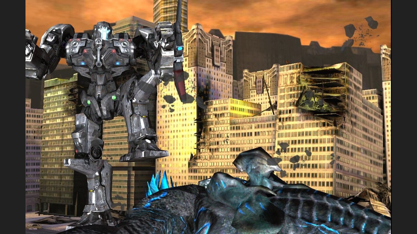 Pacific RimGenau wie im Kinofilm müssen wir auch im Spiel mit Riesenrobotern gegen Megamonster antreten.