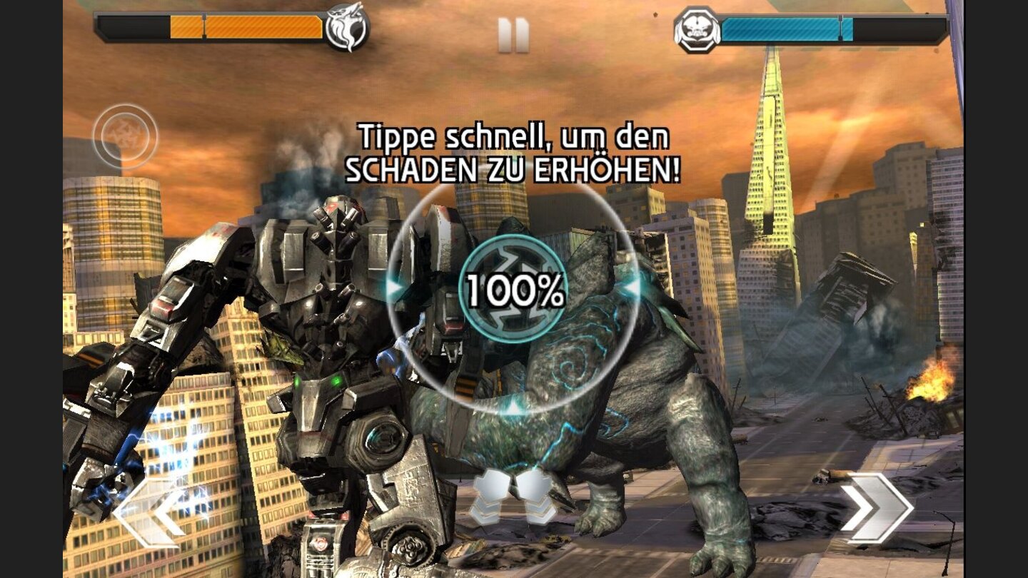 Pacific RimIn einem kurzen Minispiel können wir den Schaden unseres Spezialangriffs auf bis zu 200% erhöhen.