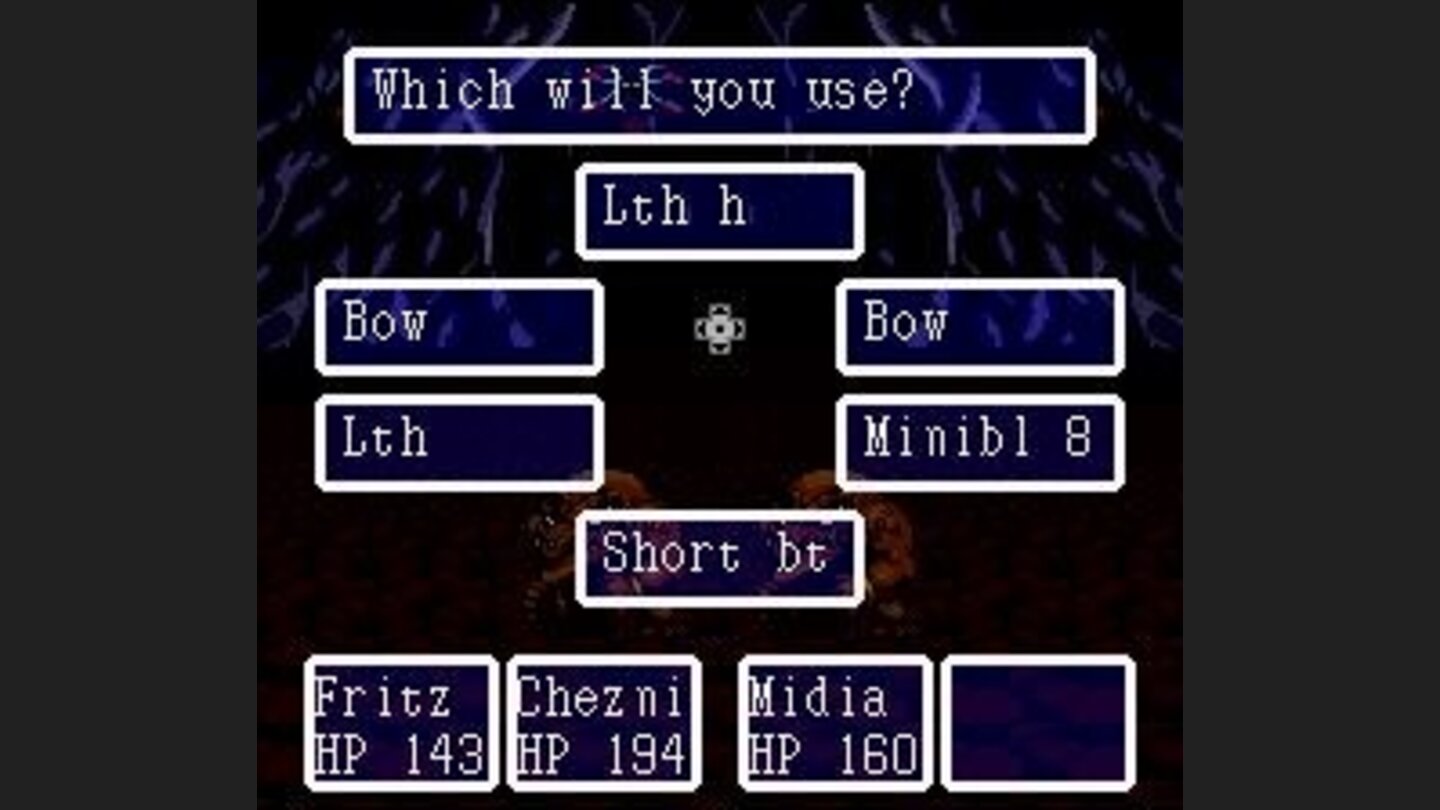 Battle Menu 2 - Equipment
