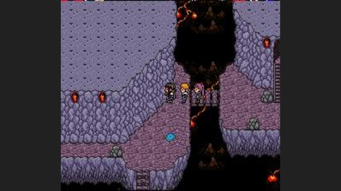 Inside a cave