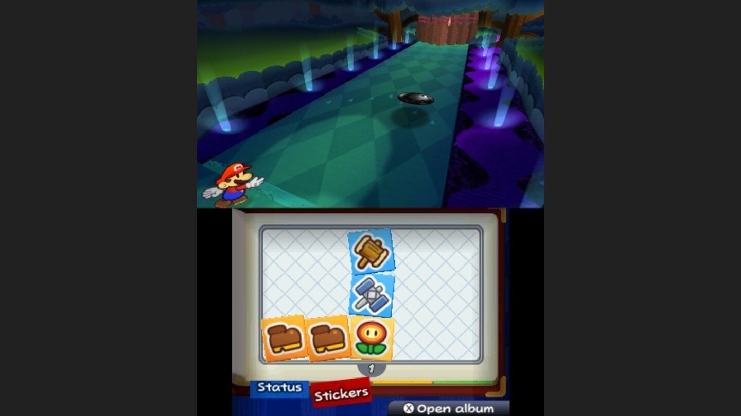 Paper Mario: Sticker StarDie Bäume sehen Bowlingkegeln verdächtig ähnlich. Werfen wir doch mal eine Kugel und sehen was passiert...