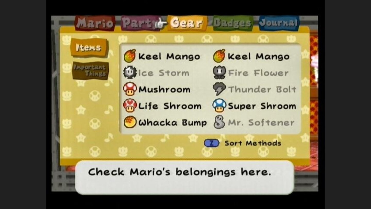 The primary inventory screen.