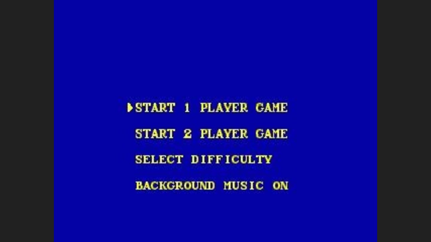 Options screen