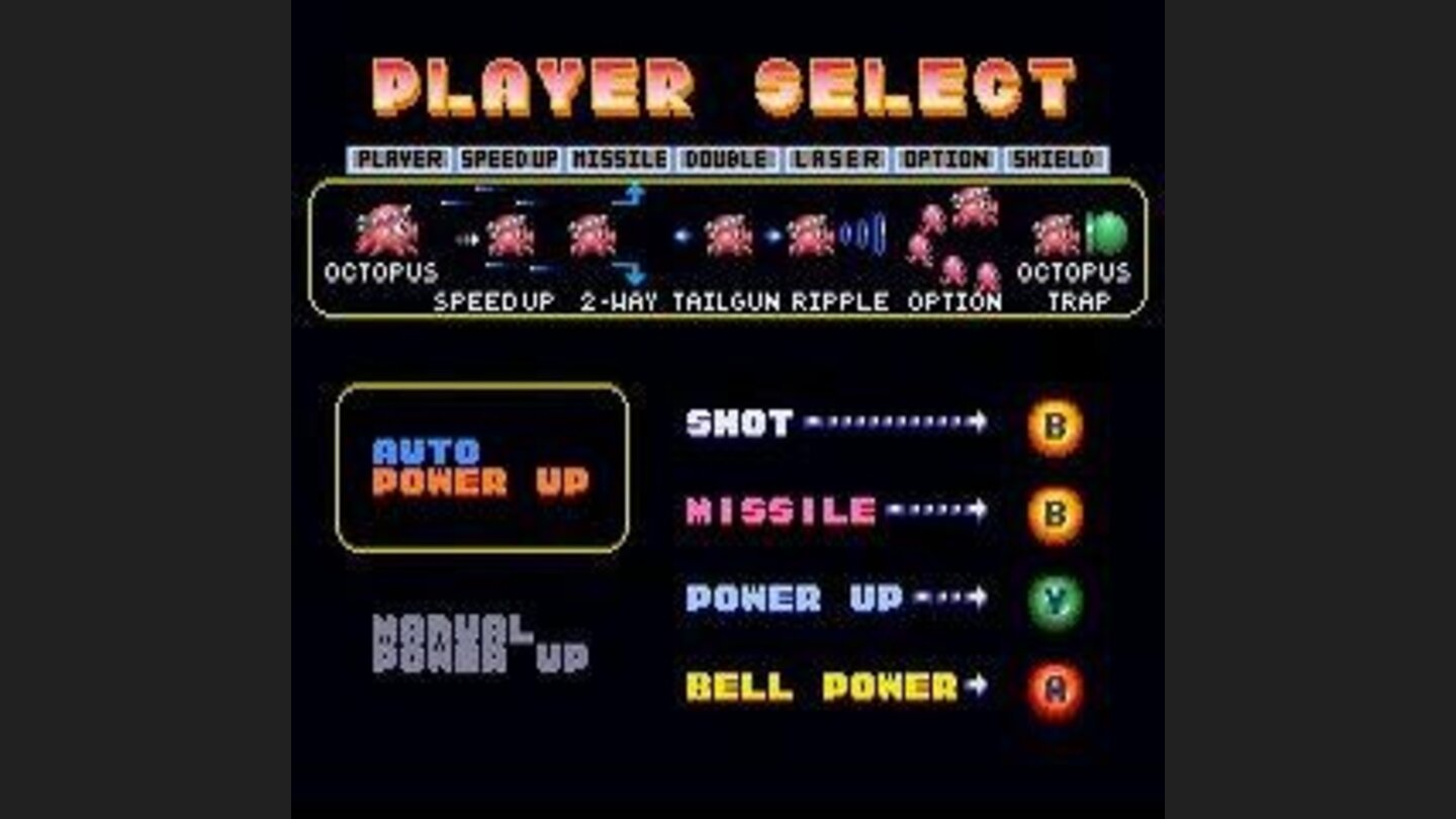 Player Select Game Options