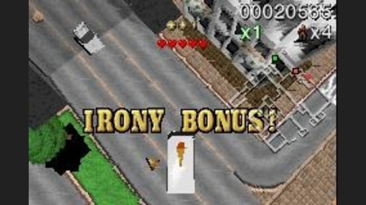 You get the Irony Bonus when you run over people with their own vehicle.