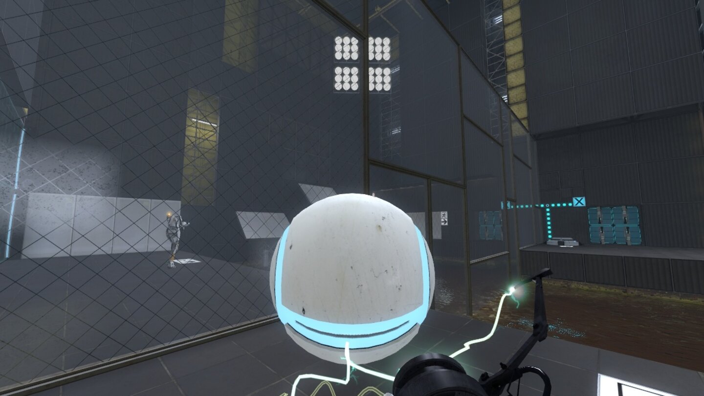 Portal 2: Peer ReviewNeue Rätselelemente dürfen wir nicht erwarten, alles ist aus dem Hauptspiel bereits bekannt.