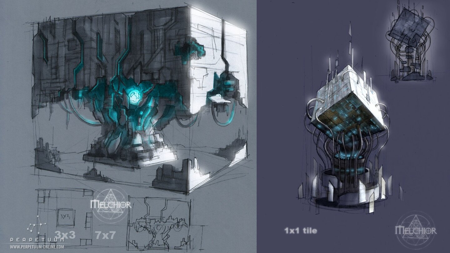 Perpetuum - Artworks und Konzeptzeichnungen