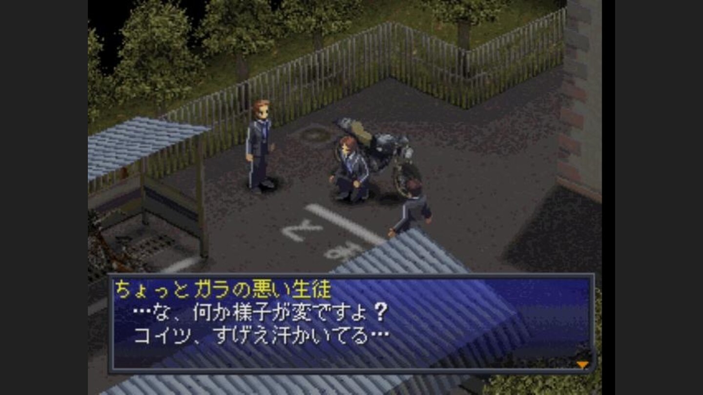 Tatsuya is talking to some schoolboys