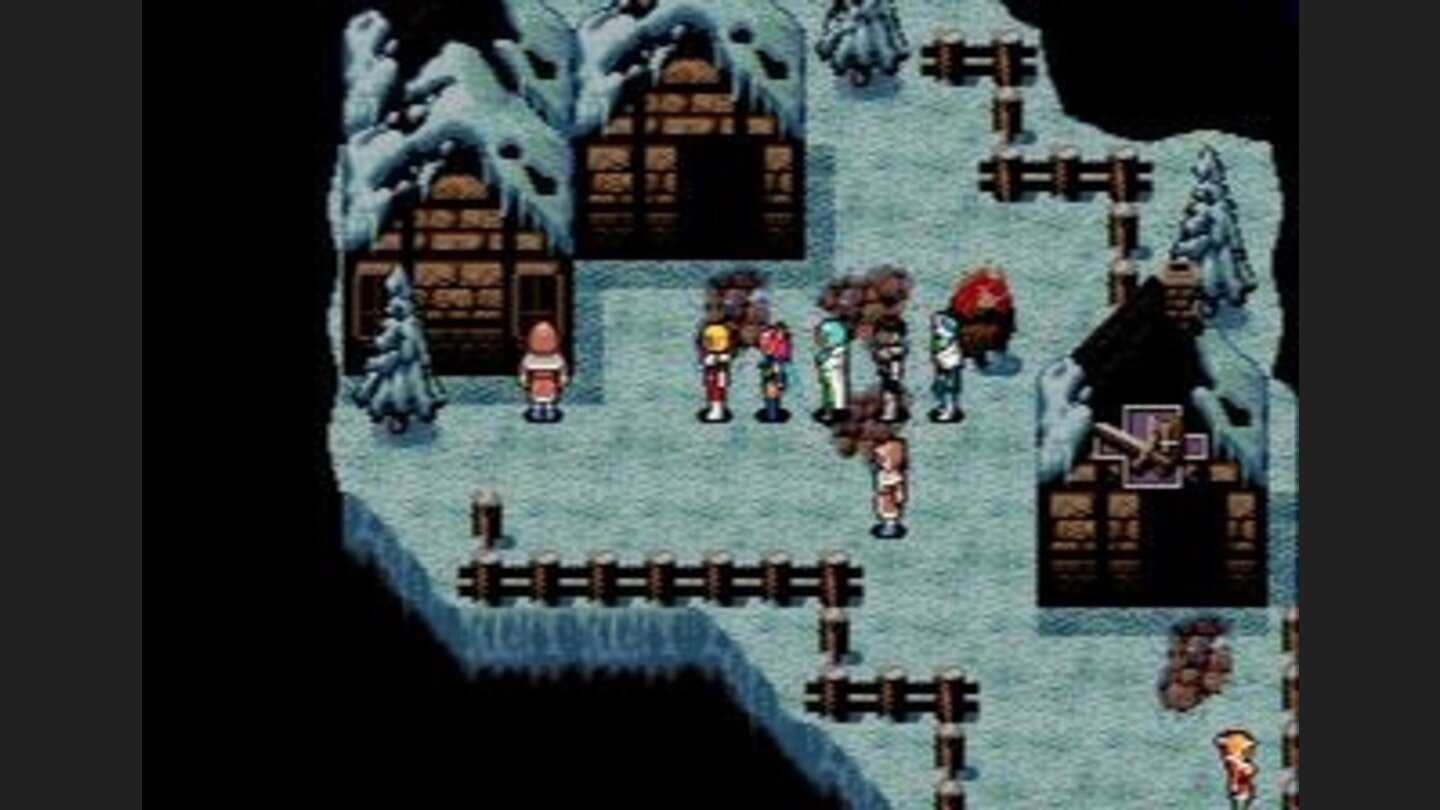 A snowy Desorian town