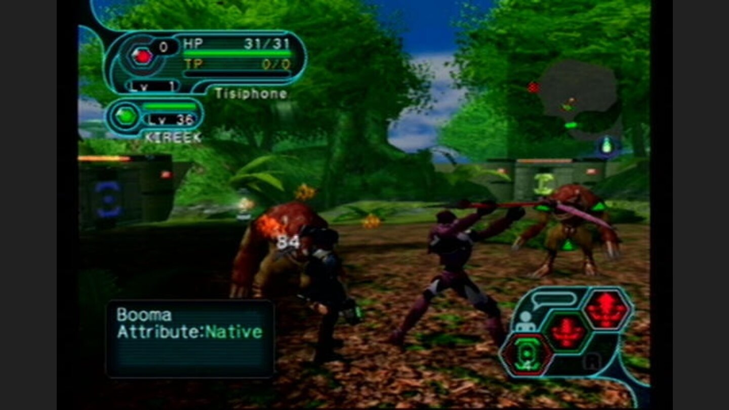 Fighting off some rude looking monsters