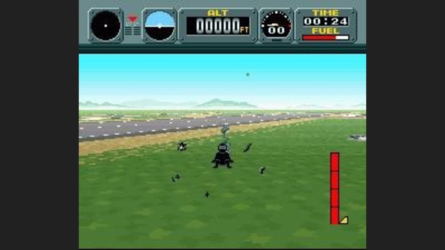 Crashed with the rocketbelt!