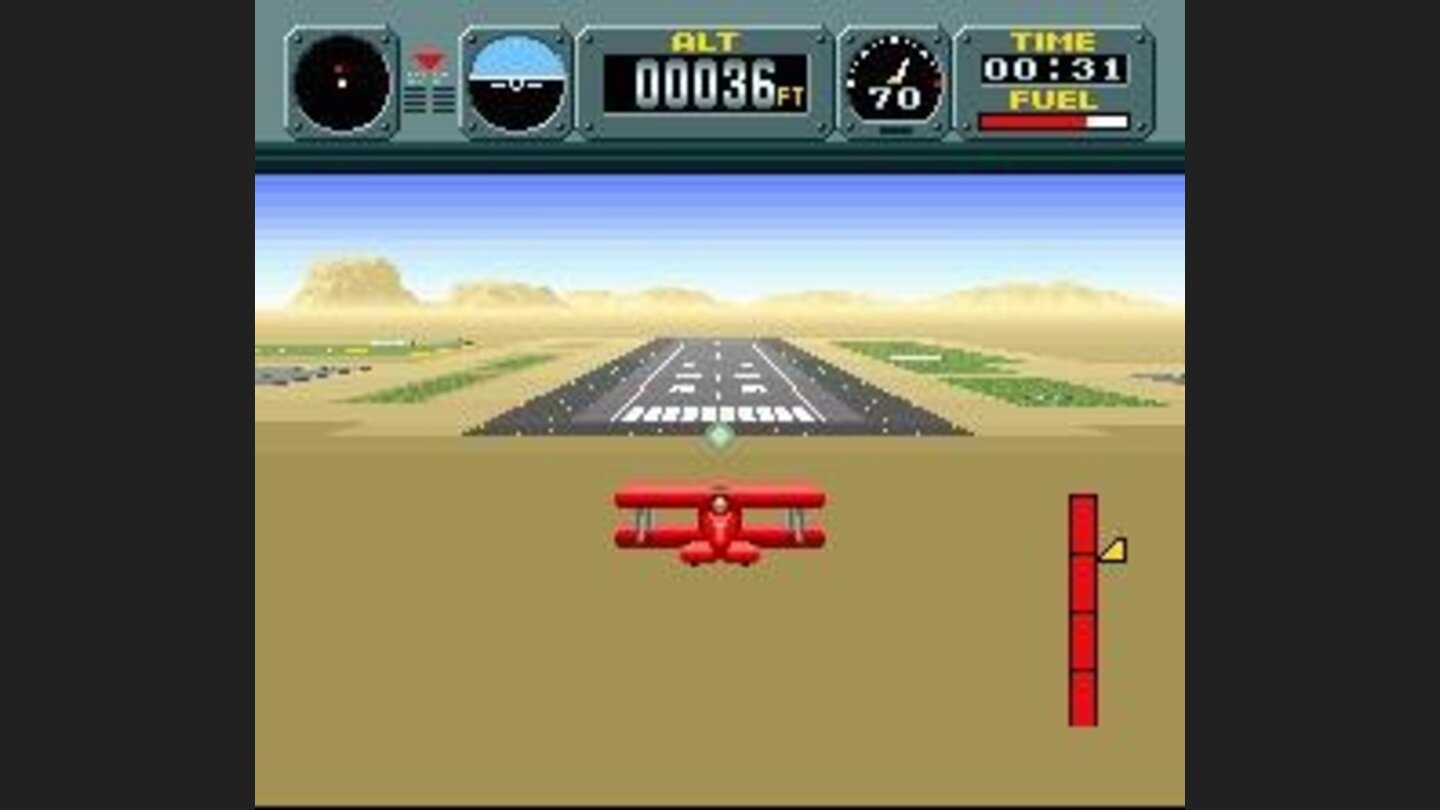 Light Plane part 3: Landing. Landing in the middle of the runway results in many accuracy points