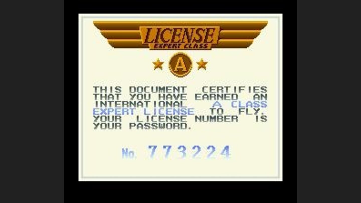 When you do score enough points you advance to the next lesson and receive a password. You cant save your game in between missions