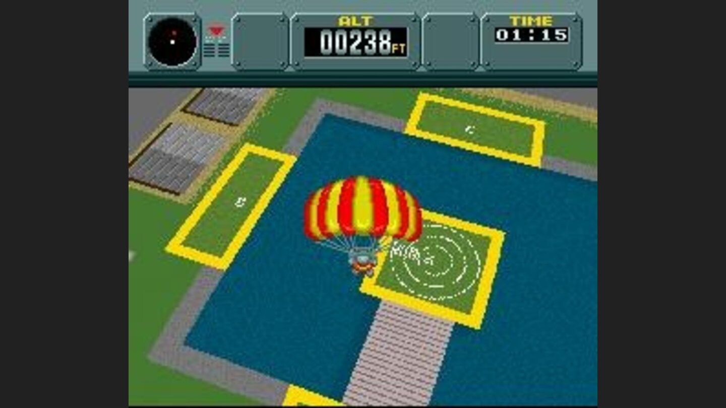 Skydiving part 3: Use the parachute to land on the target