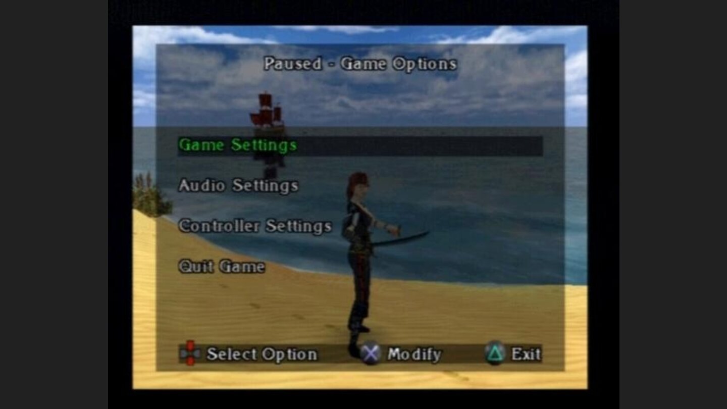 Ingame options can be selected only when you pause the game.