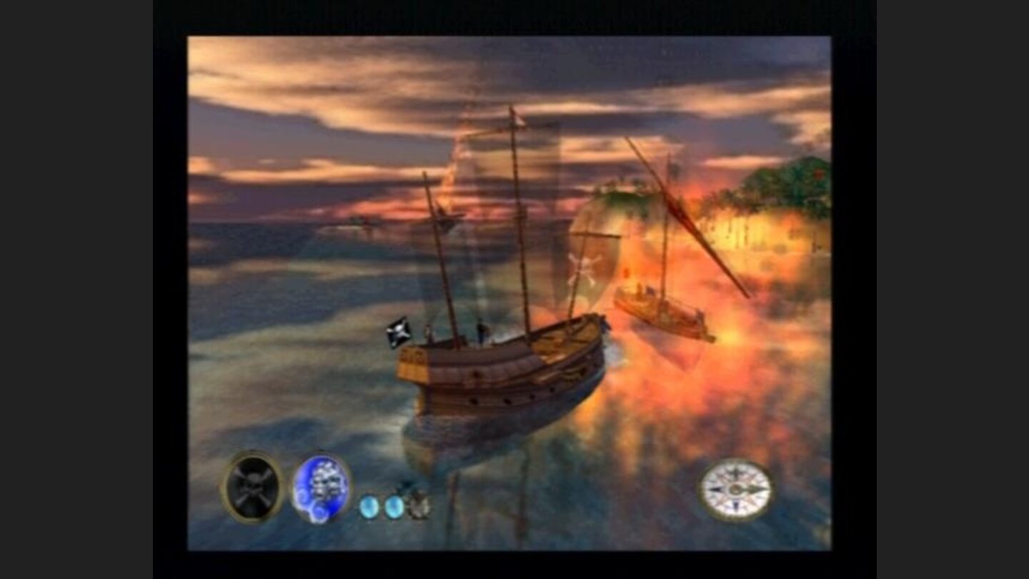 Bumping into an enemy ship can make a certain amount of damage if you do it right, otherwise, you may loose a sail of two.