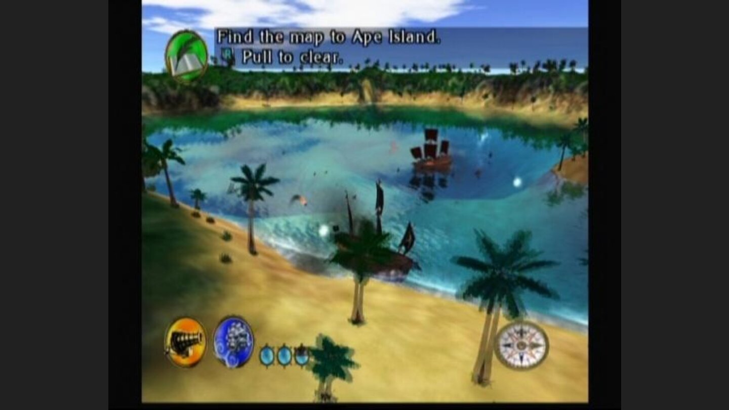 Gunfight in a small cove.