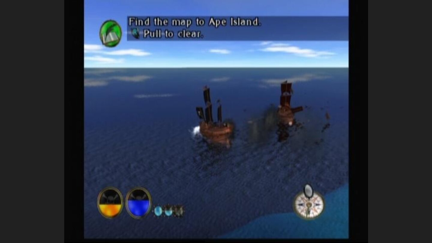 Fight in the open sea.