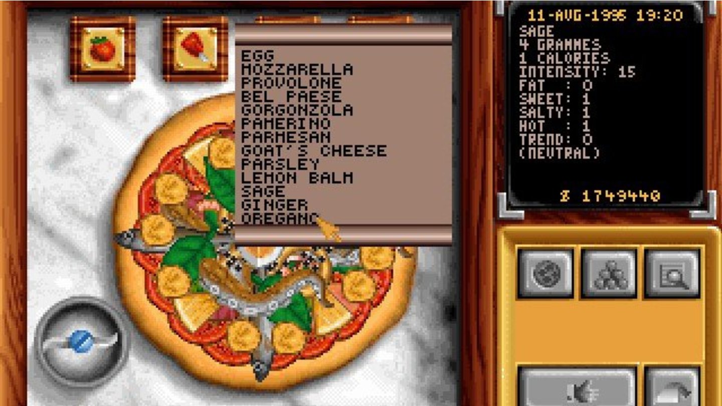 88. Pizza Connection (1994)In der Wirtschafts-Sim von 1994 bauen wir eine Restaurant-Kette auf und kreieren sogar eigene Pizzen mit klassischen aber auch völlig absurden Zutaten (wie Ananas). Im Wettbewerb mit der Konkurrenz lässt es sich dann sogar auf Raketenwerfer und Giftsprüher zurückgreifen.