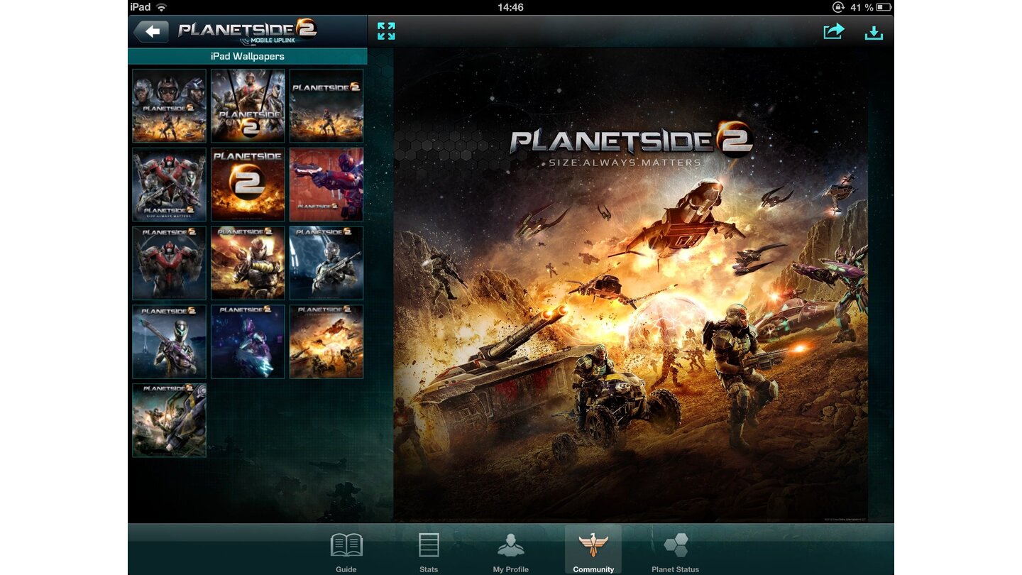 PlanetSide 2 Mobile Uplink App