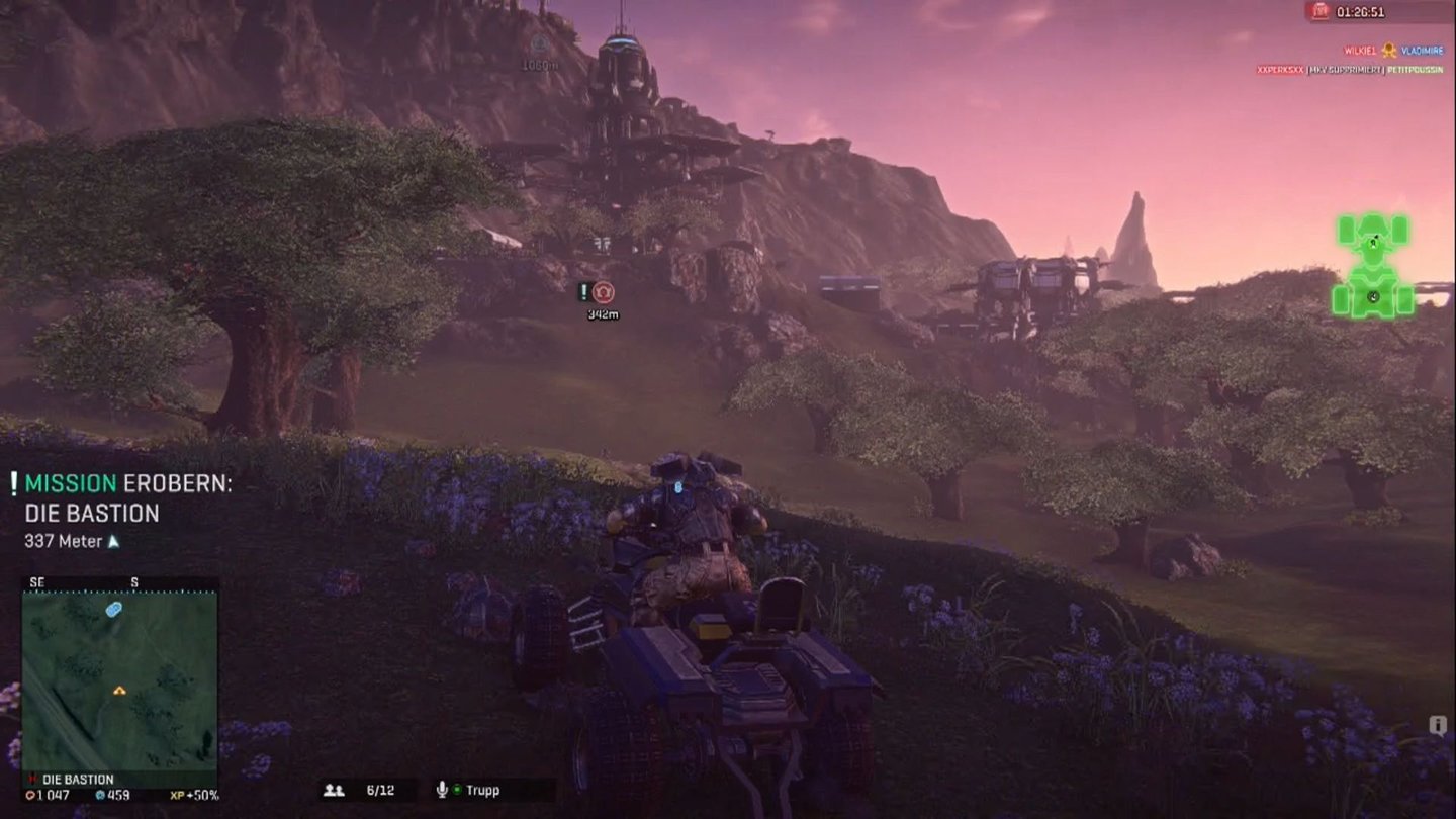 Planetside 2 - Screenshots aus der PS4-VersionPlanetside 2 ist grafisch keine Augenweide, dafür überzeugen die Lichtstimmungen.