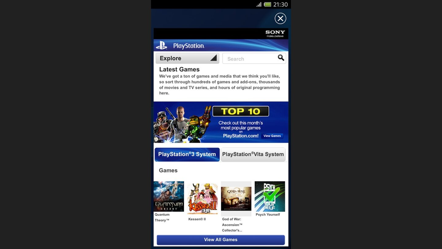 PlayStatuin 4 - PlayStation App