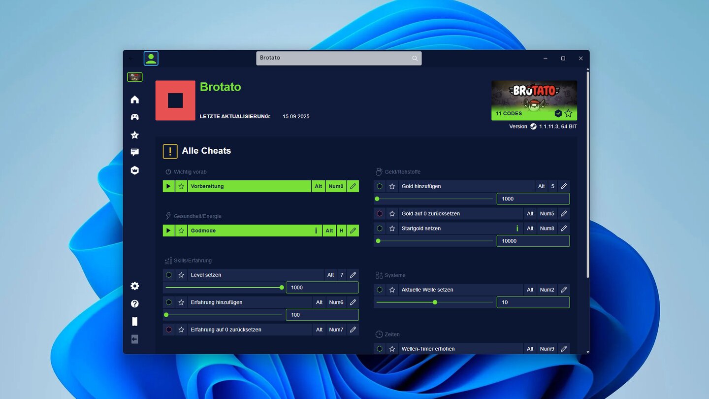 Um Cheats wie den God-Mode einzuschalten, könnt ihr entweder die Plitch-App oder (anpassbare) Tastenkombinationen verwenden.