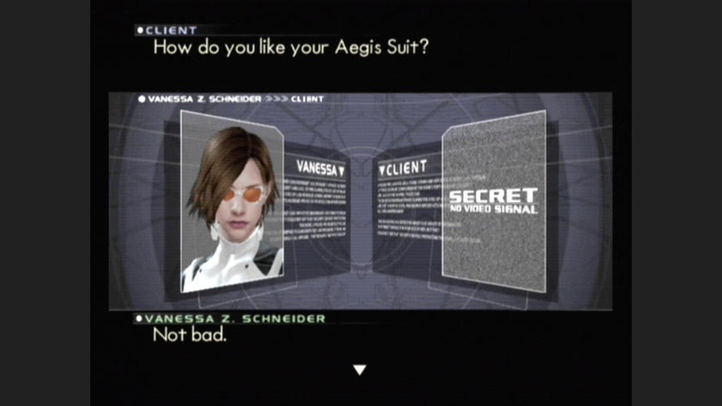 The story is told before and during levels on screens like this