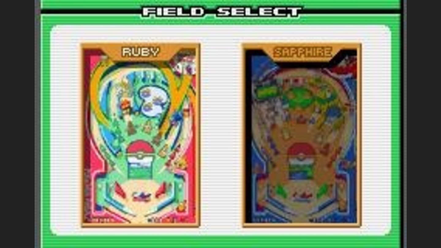 Selecting a playfield.