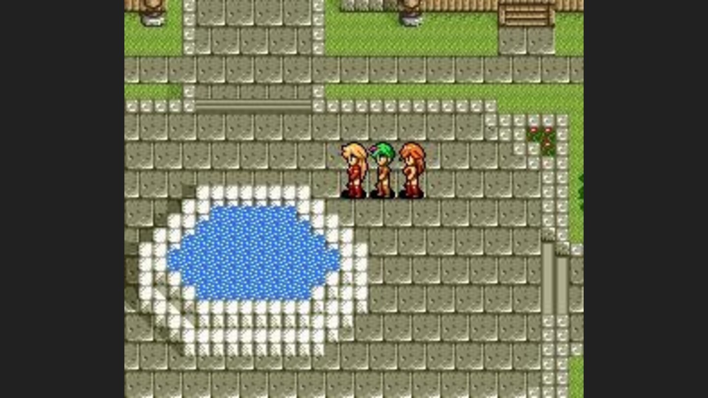 Fountain in a large city