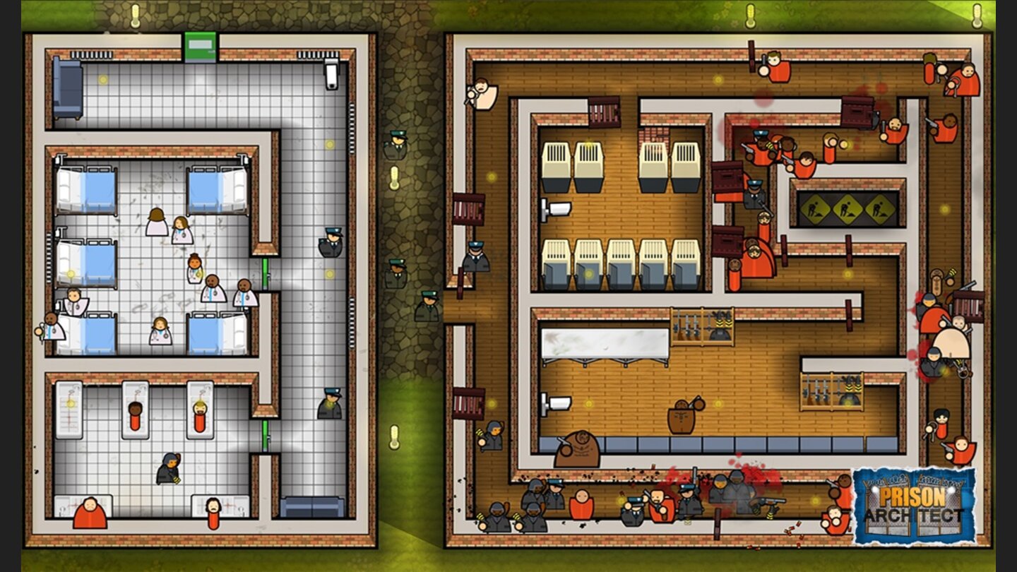 Prison Architect - Screenshot der Konsolen-Portierung