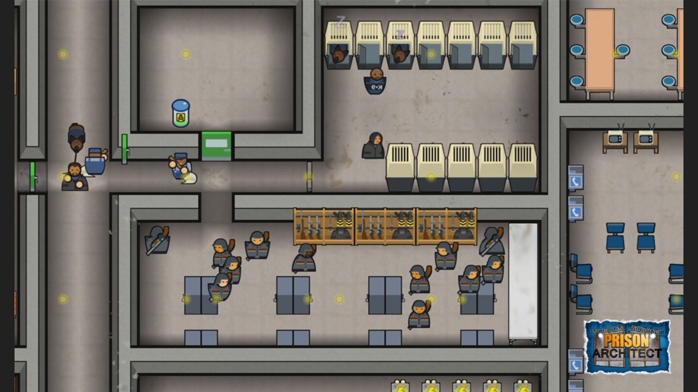 Prison Architect - Screenshot der Konsolen-Portierung