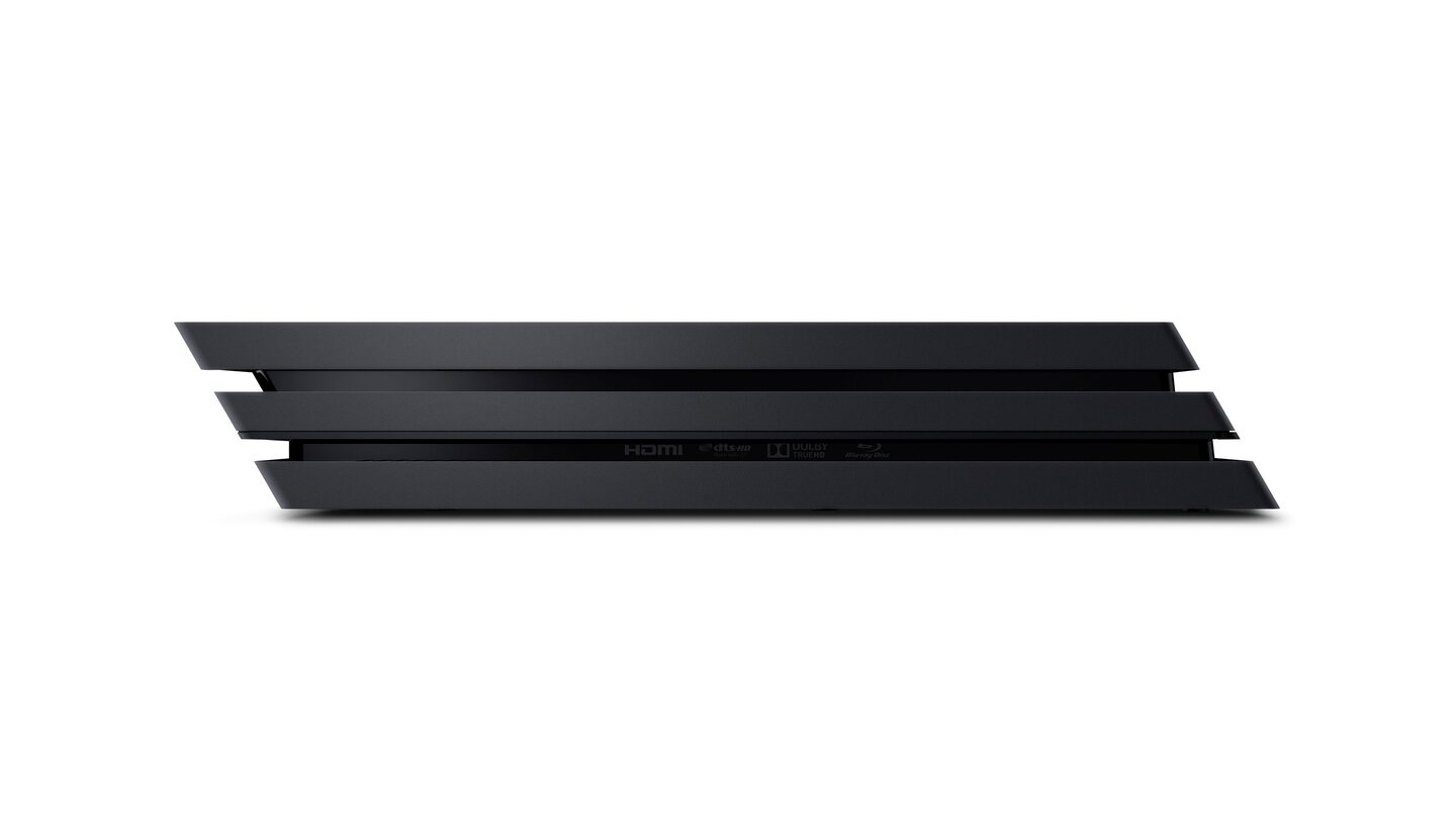 PS4 ProDie Seitenansicht enthüllt das PS4-typische Profil.