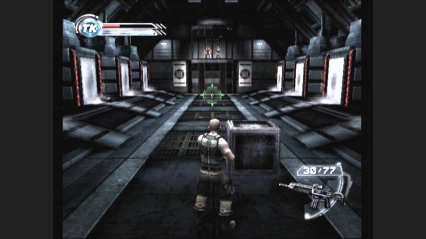 The first boss, who hides on a balcony while controlling an endless amount of soldiers with his Mind Control power.